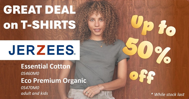 GREAT DEAL ON JERZEES© T-SHIRTS
