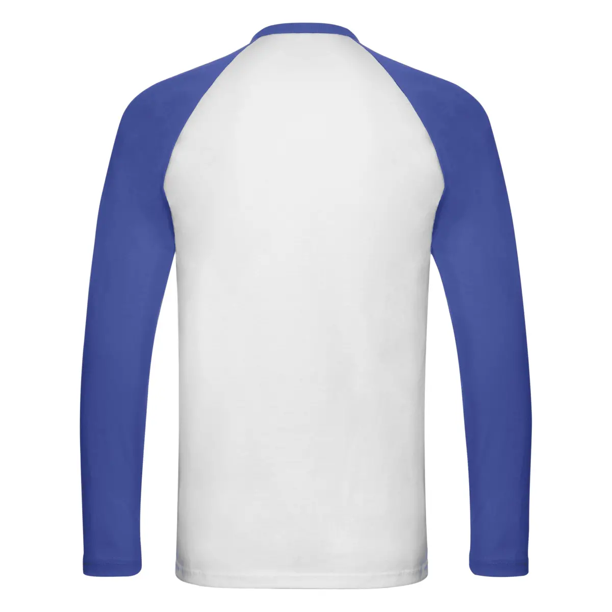 BASEBALL MANGA LARGA - blanco/azul royal