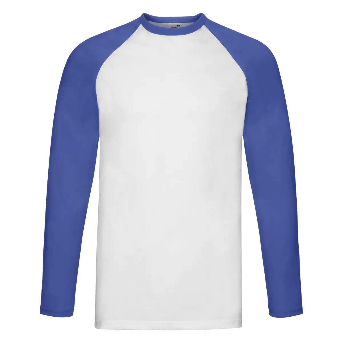 BASEBALL MANGA LARGA - blanco/azul royal