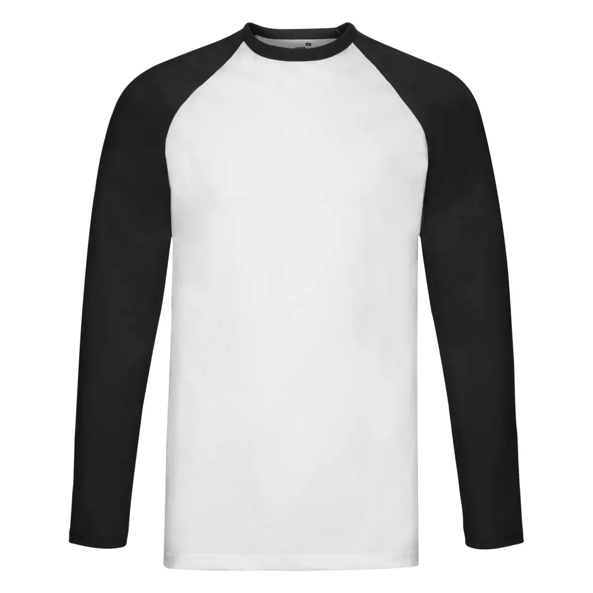 LONG SLEEVE BASEBALL - white/black