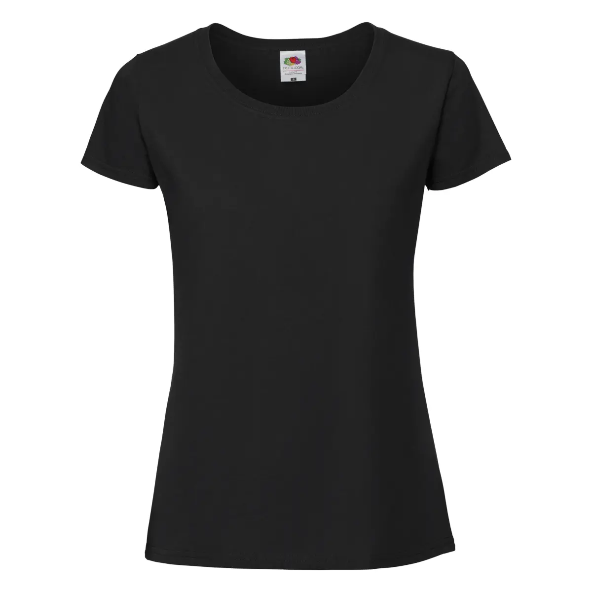ICONIC 195 RINGSPUN PREMIUM LADY FIT (x cajas) - negro