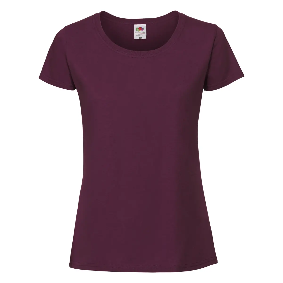 ICONIC 195 RINGSPUN PREMIUM LADY FIT (x cajas) - granate