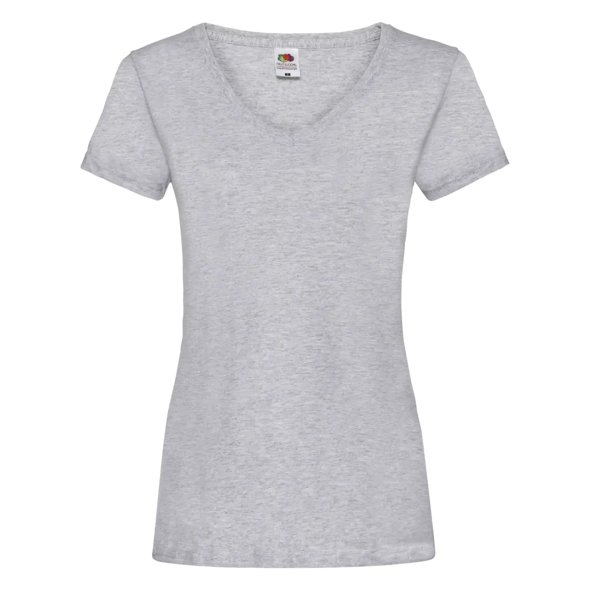 VALUE DE MUJER CUELLO V - gris jaspeado