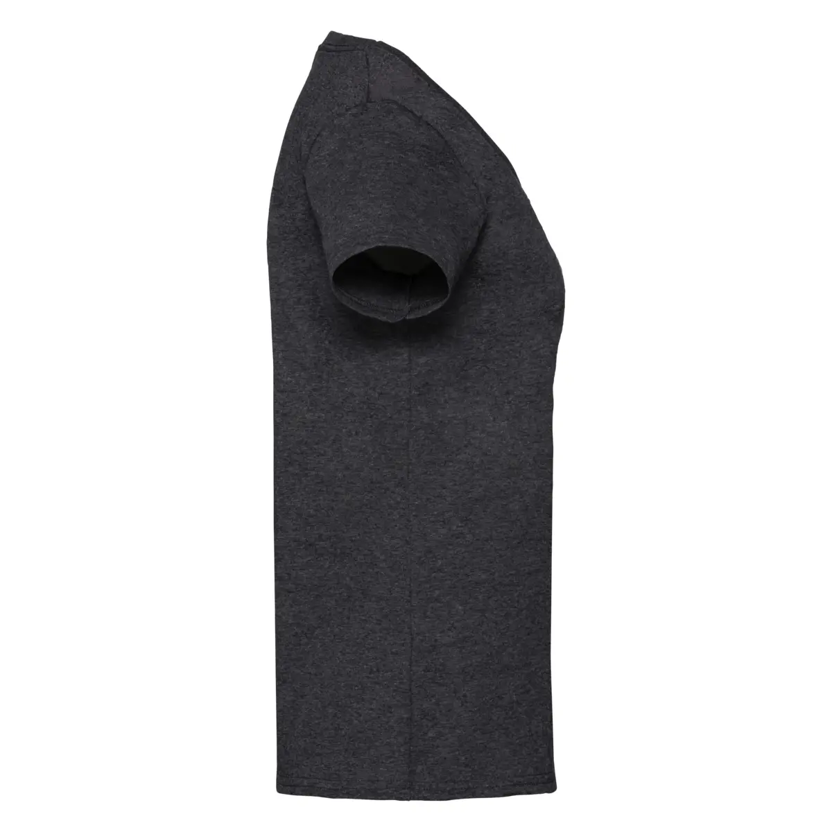 VALUE DE MUJER CUELLO V OUTLET - gris jaspeado oscuro