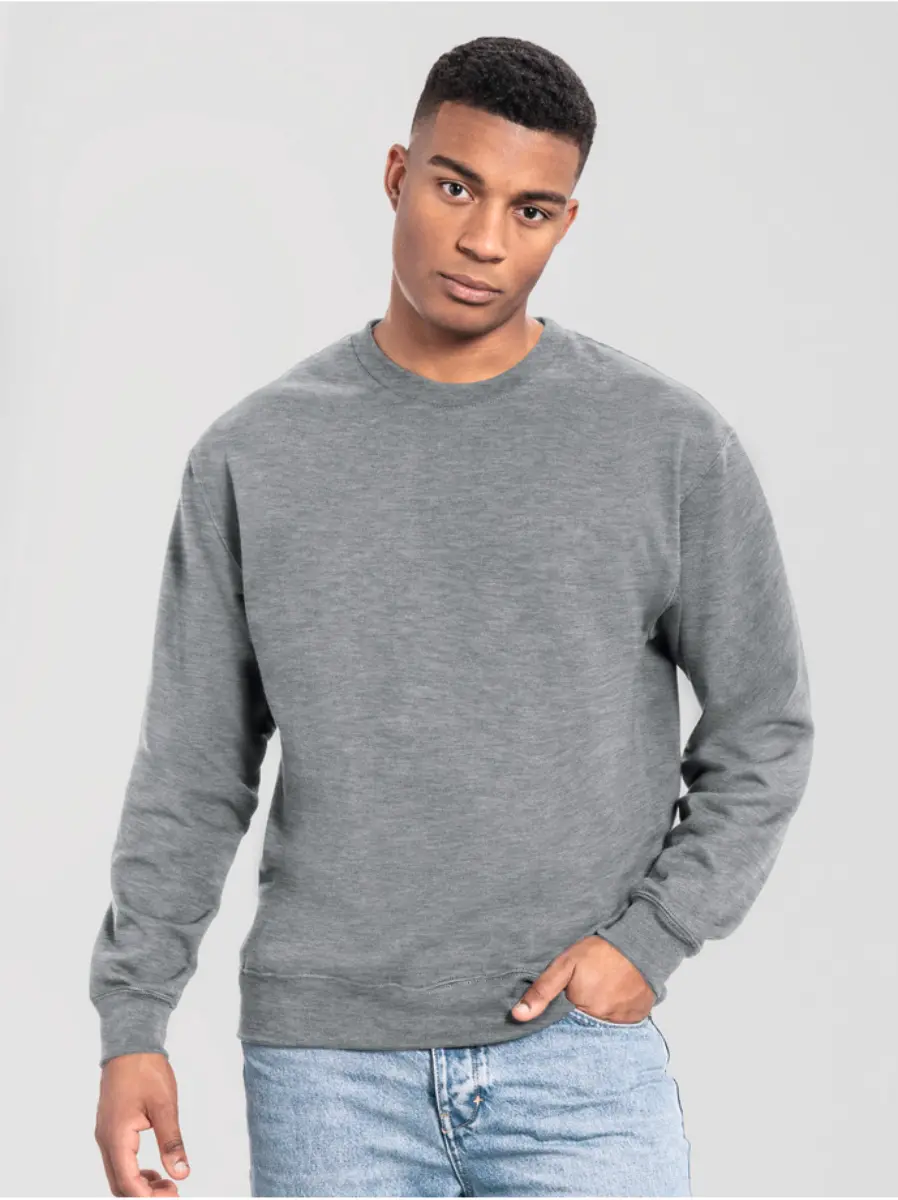 ICONIC 250 SET-IN SWEAT - heather athletic