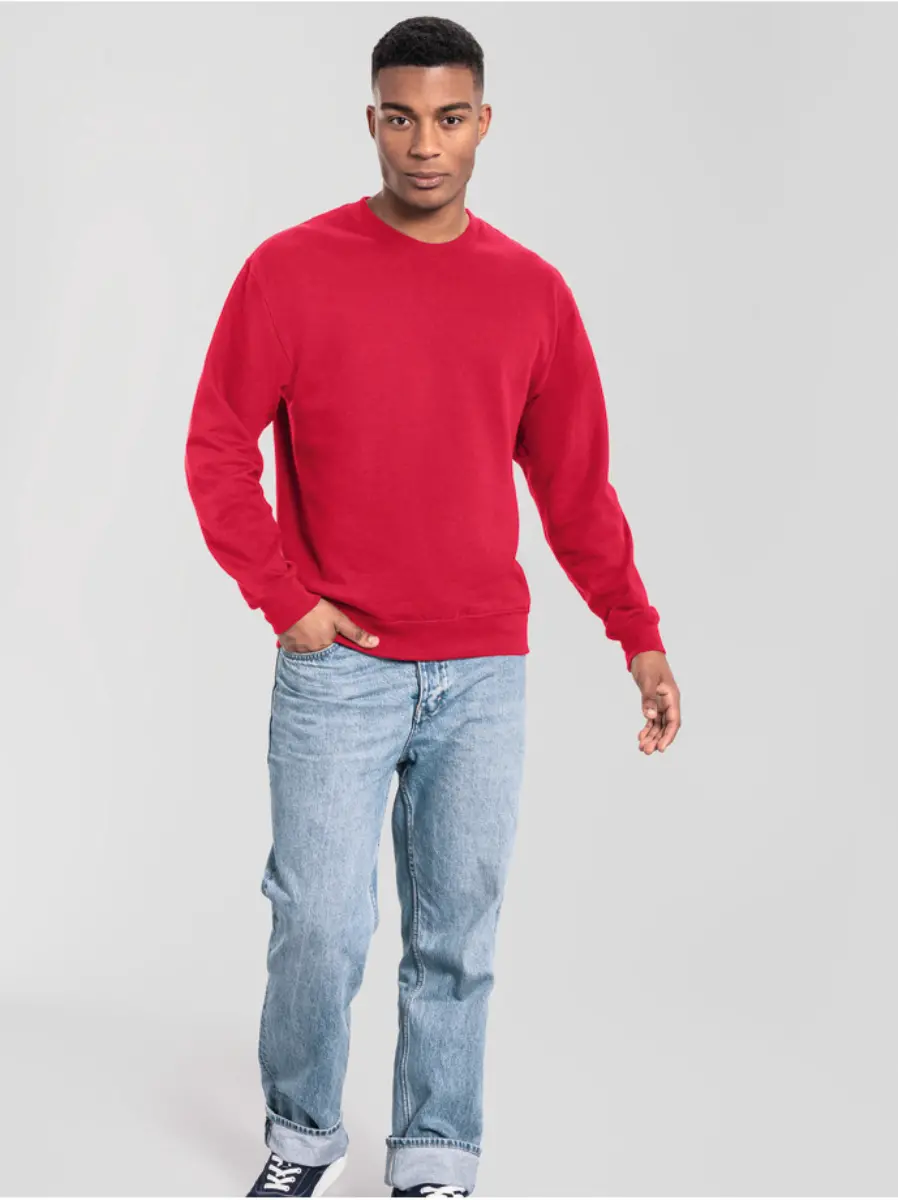 ICONIC 250 SET-IN SWEAT - red