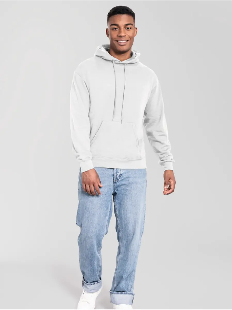 ICONIC 250 HOODED SWEAT - white