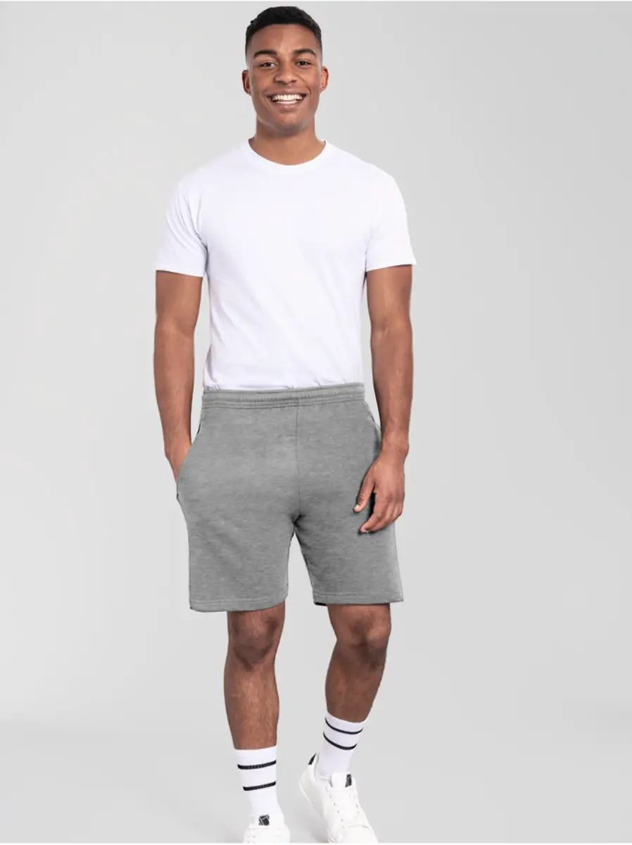 PANTALON CORTO ICONIC 250 - gris atlético