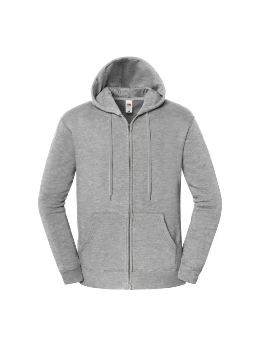 CAPUCHA Y CREMALLERA ICONIC PREMIUM - gris atlético