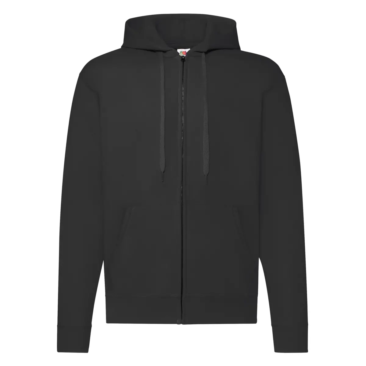 ZIP HOODED CLASSIC - black