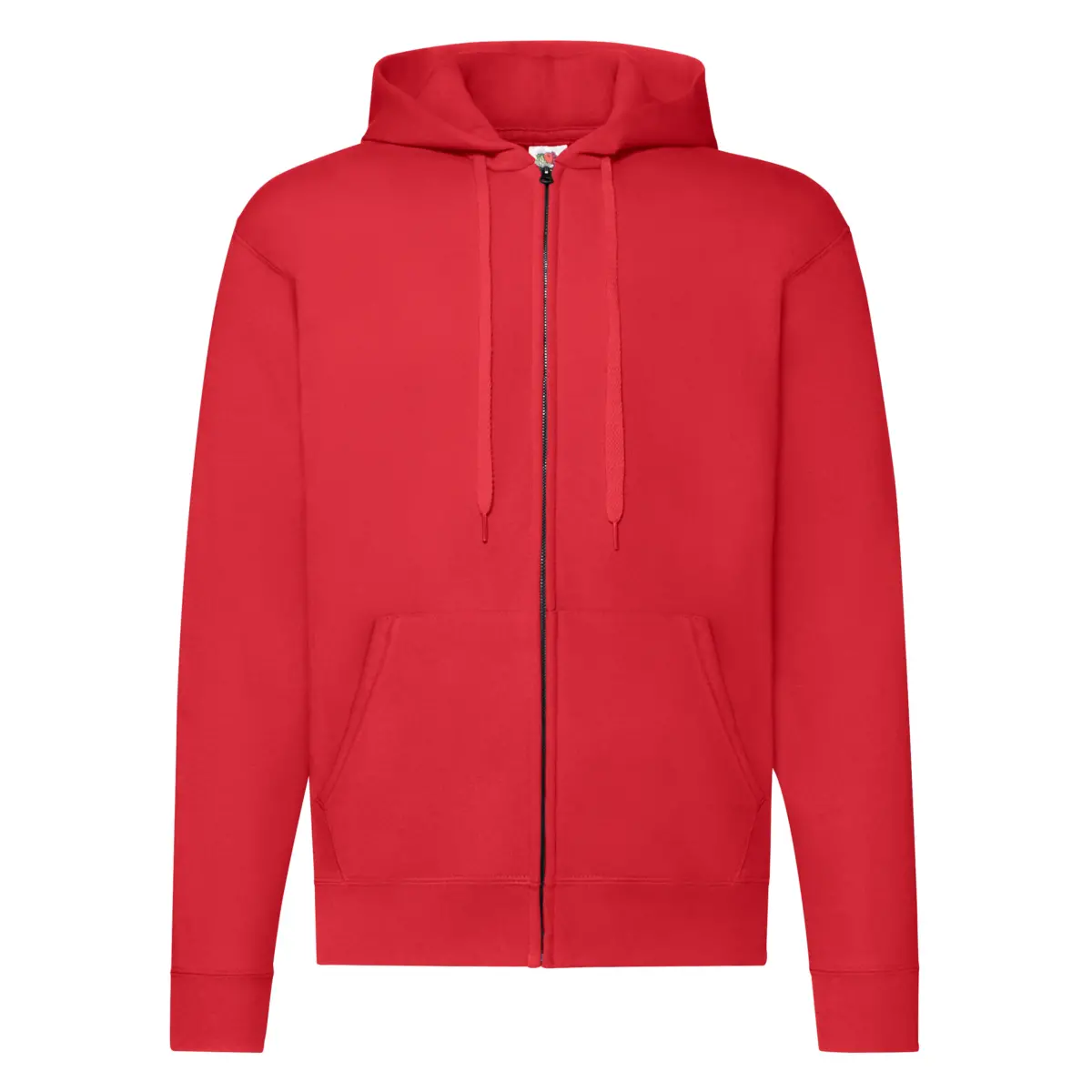 ZIP HOODED CLASSIC - red