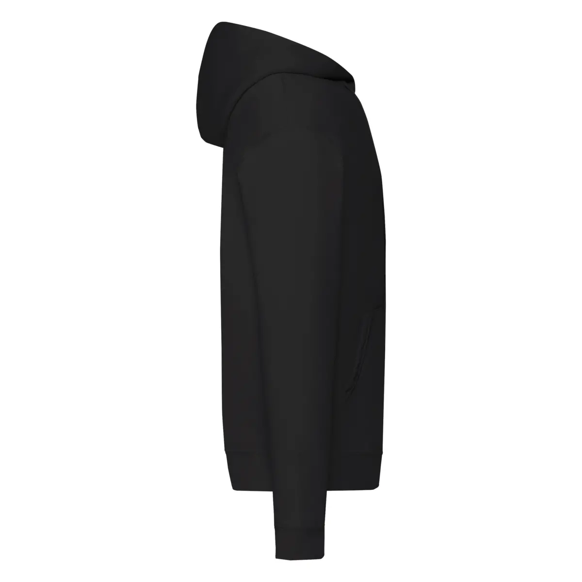 ZIP HOODED CLASSIC - black