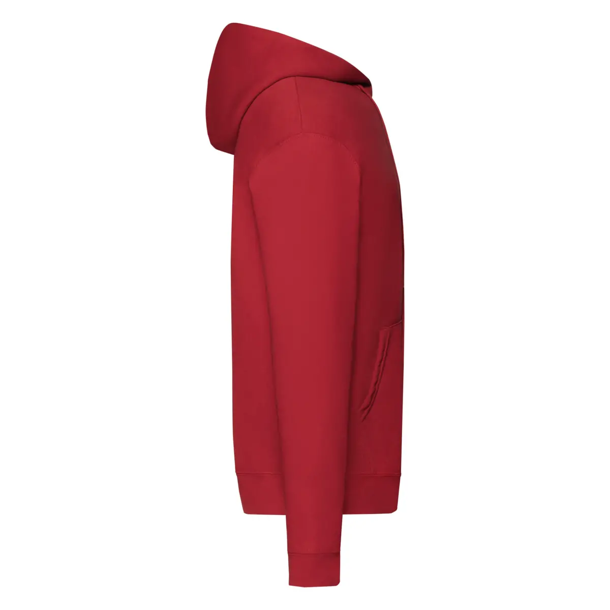 ZIP HOODED CLASSIC - red