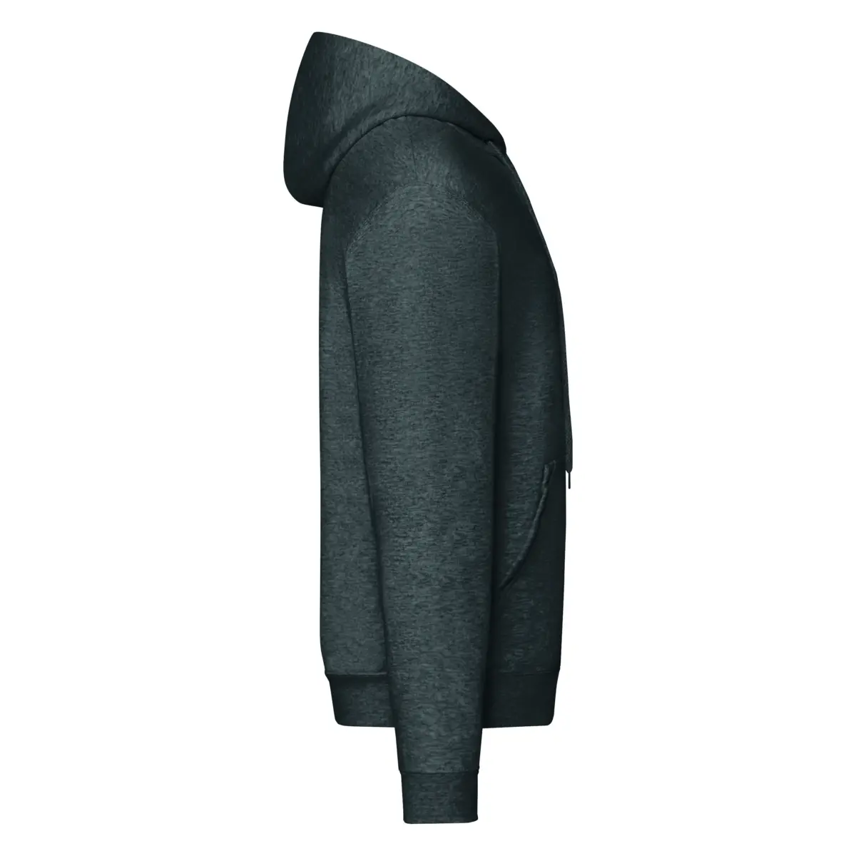 ZIP HOODED CLASSIC - dark heather grey