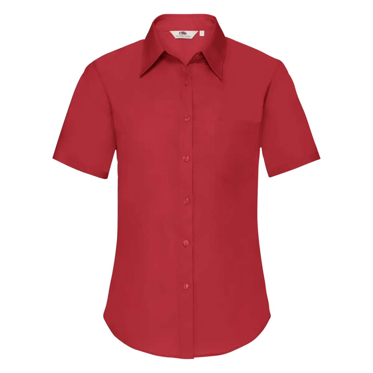 POPELINA DE MUJER MANGA CORTA OUTLET - rojo