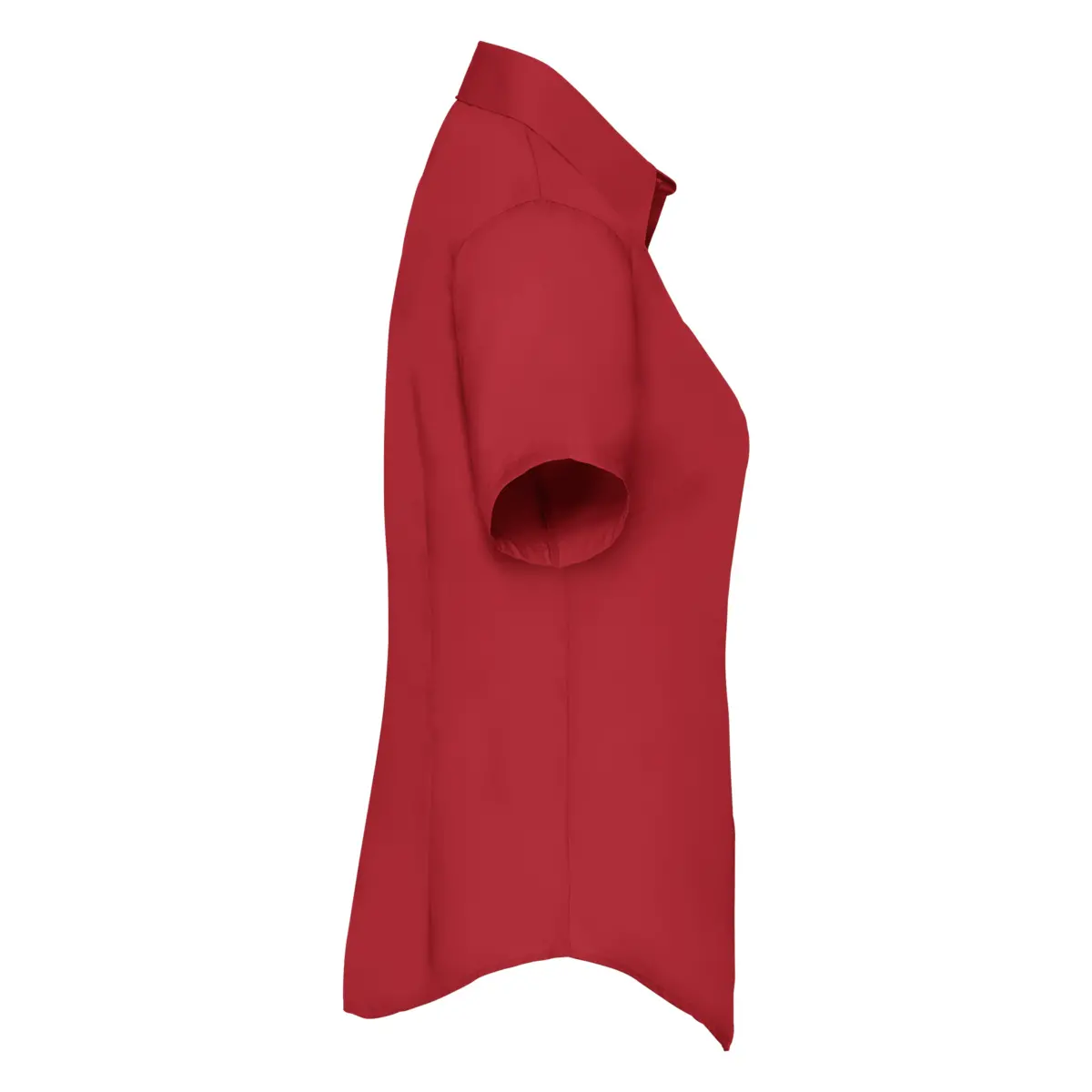 SHORT SLEEVE POPLIN LADY FIT OUTLET - red