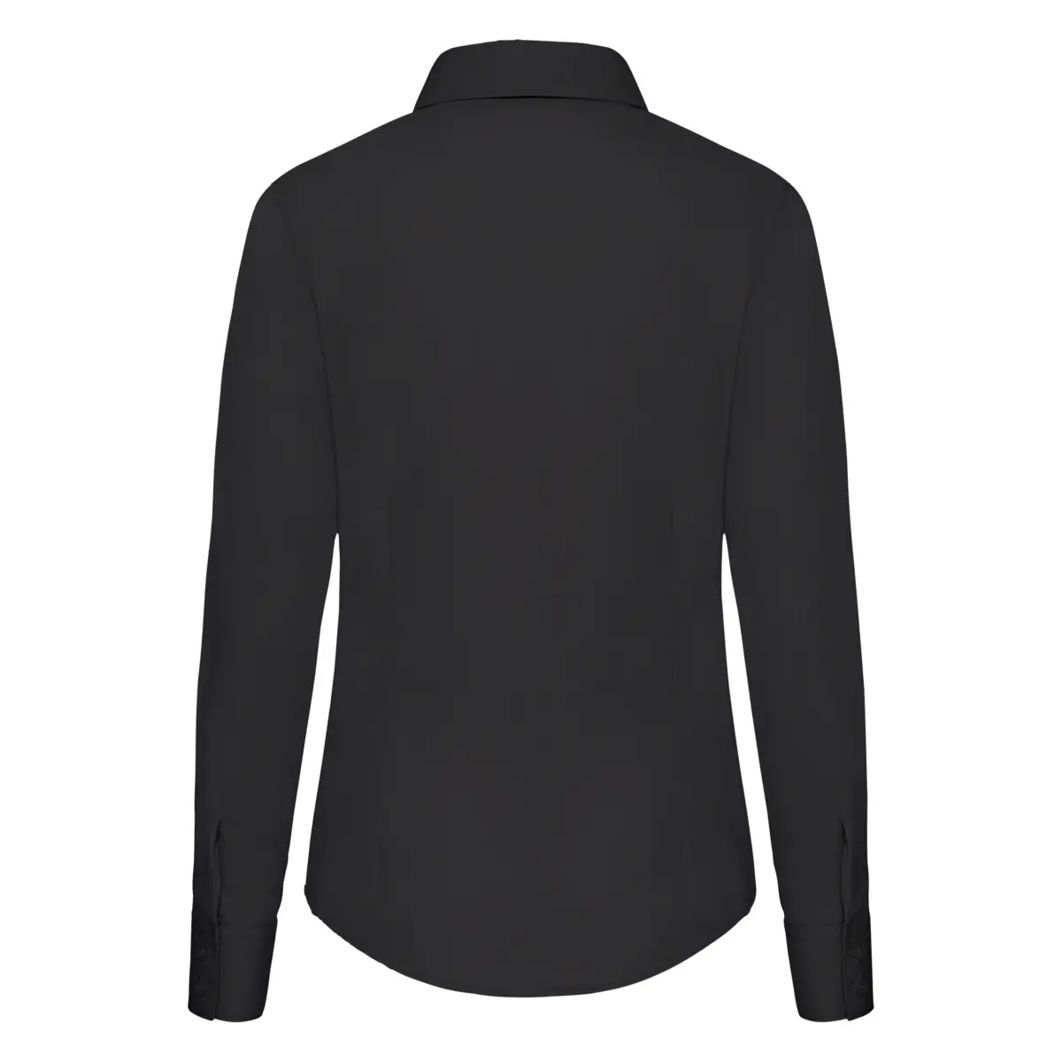 POPELINA DE DONA MÀNIGA LLARGA OUTLET - negre
