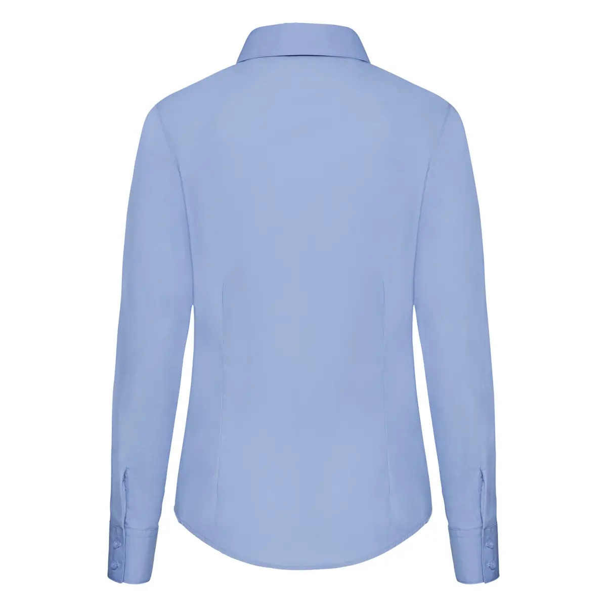 POPELINA DE MUJER MANGA LARGA OUTLET - azul medio