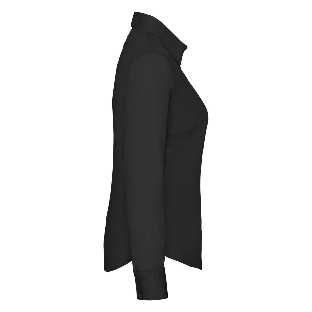 POPELINA DE MUJER MANGA LARGA OUTLET - negro