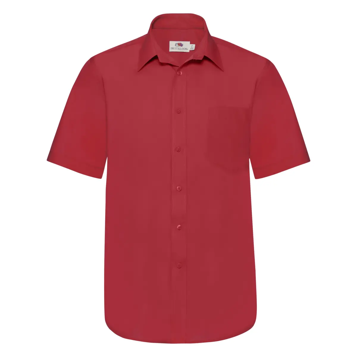 SHORT SLEEVE POPLIN OUTLET - red