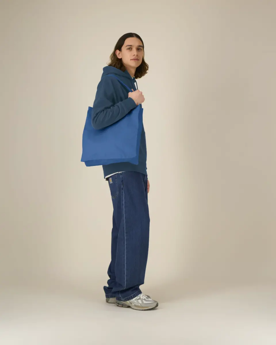 Mid Tote Bag - mindful blue