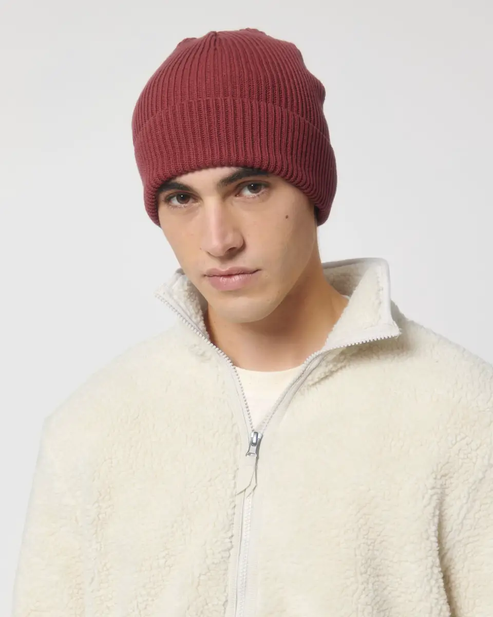 Fisherman Beanie - red earth