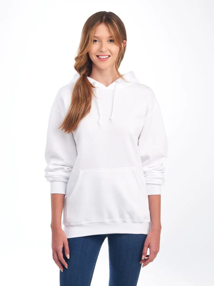 NUBLEND HOODED - white