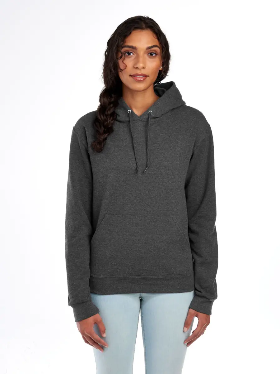 NUBLEND HOODED - heather black