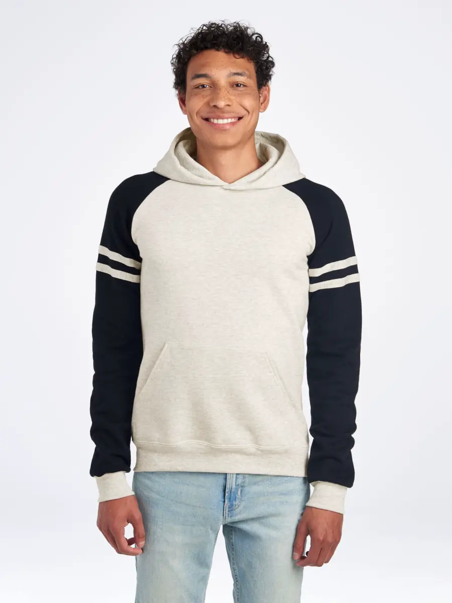 CAPUCHA VARSITY NUBLEND - beige avena jaspeado/negro ink