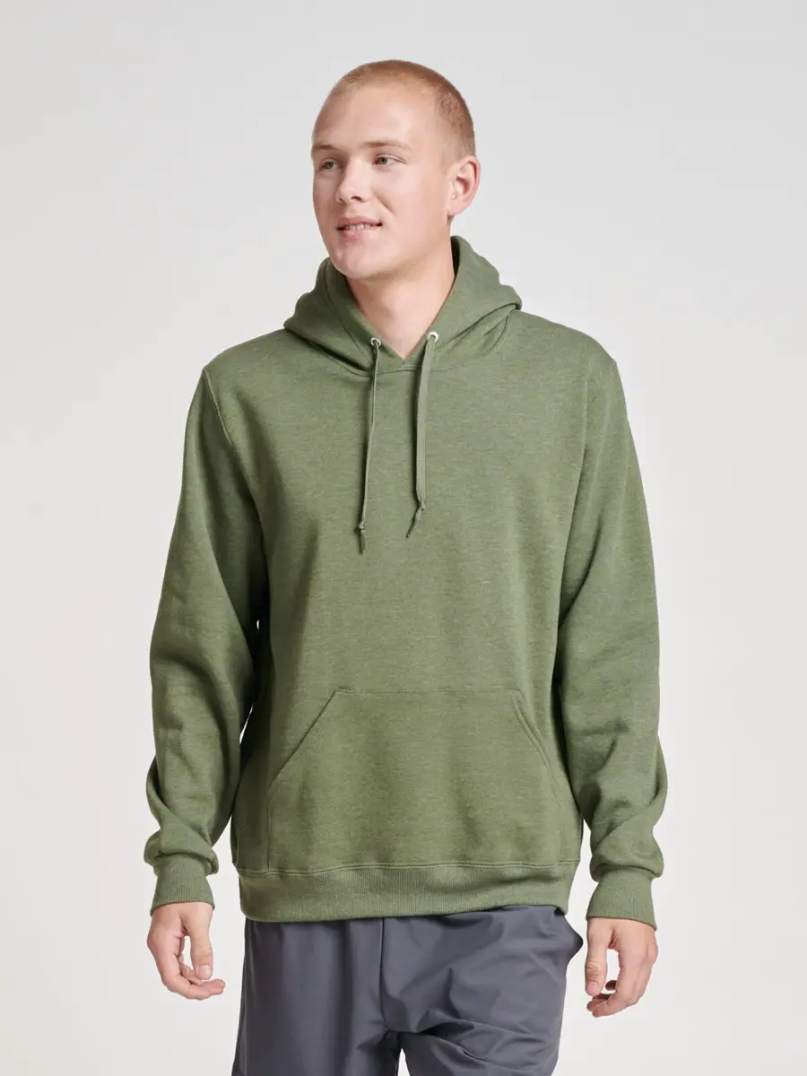 PREMIUM ECO HOODED - military green heather