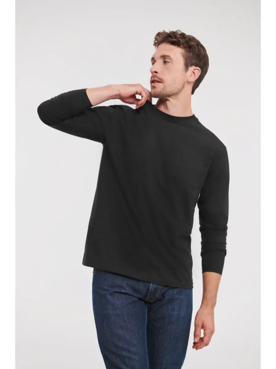 180LCAMISETA CLASICA MANGA LARGA - negro