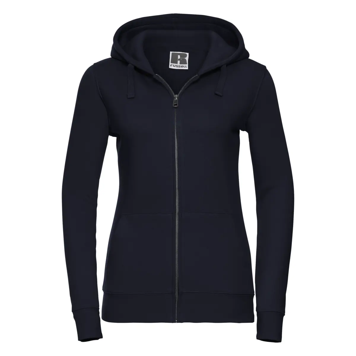 266F SUDADERA AUTHENTIC CON CAPUCHA Y CREMALLERA DE MUJER - azul marino oscuro
