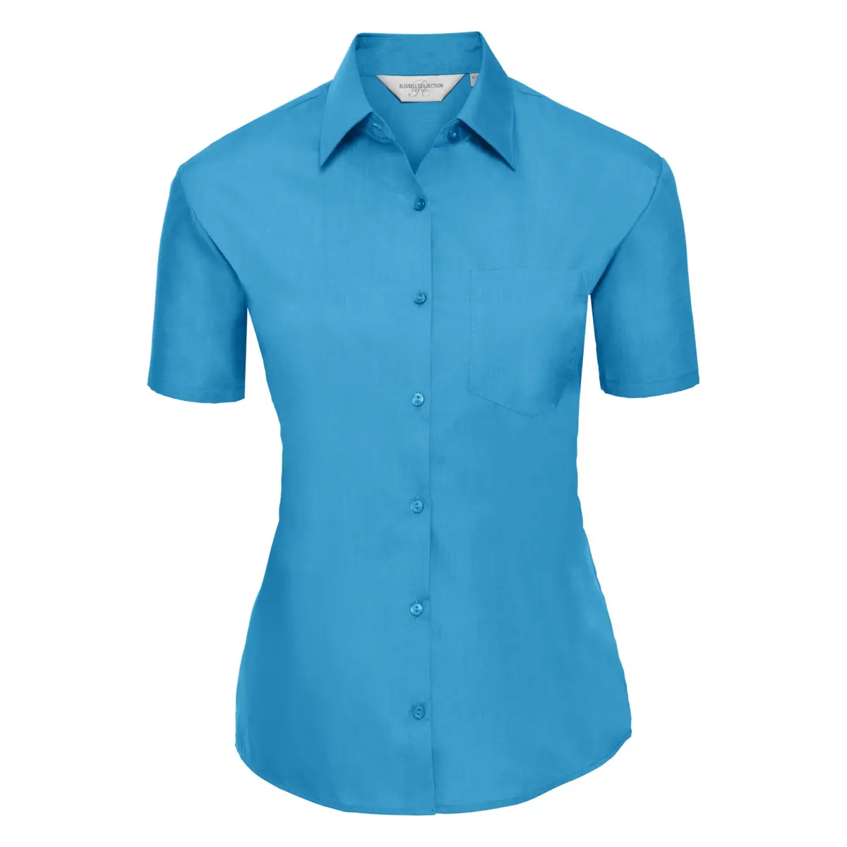 935F POPELINA MC DE MUJER OUTLET - azul turquesa