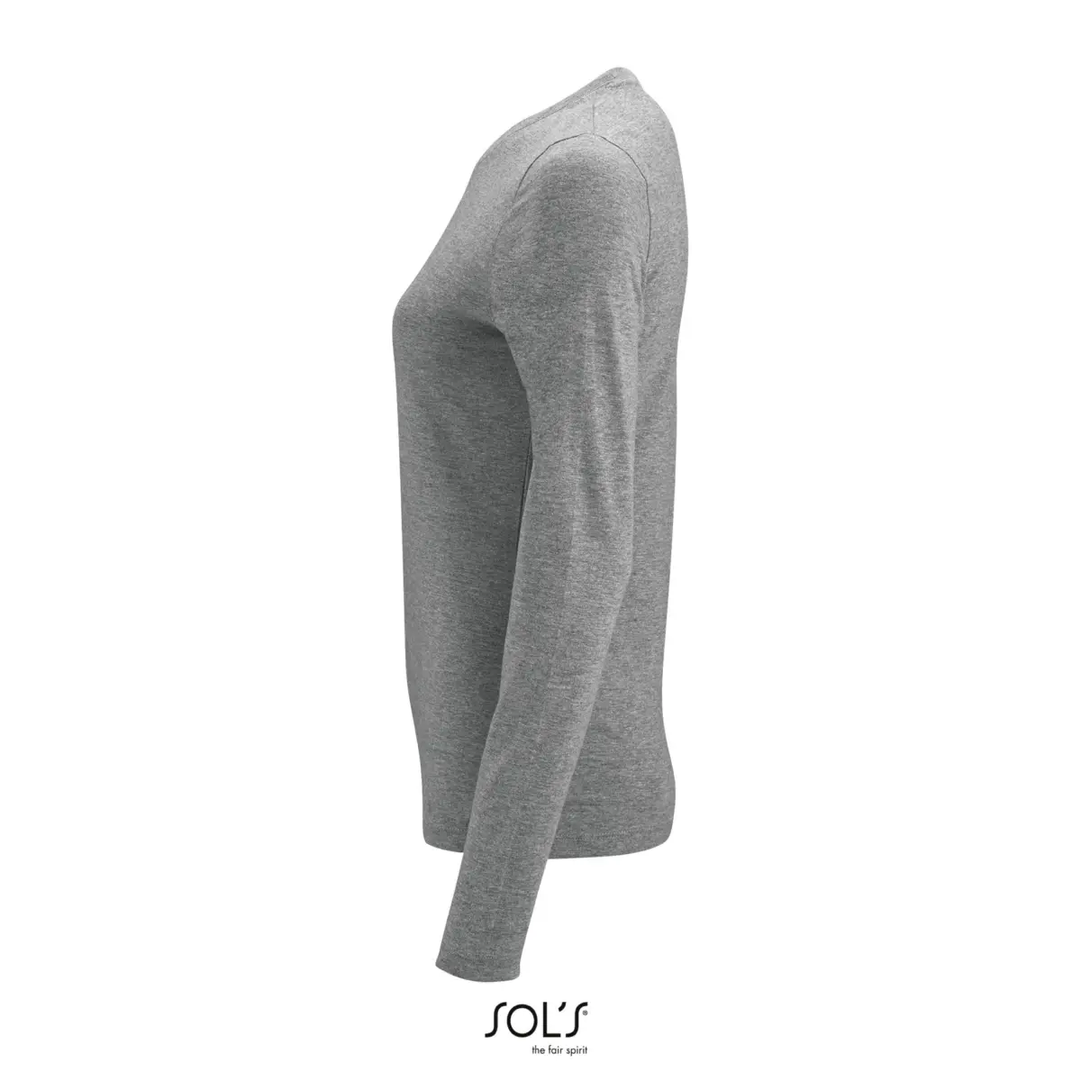 IMPERIAL LSL WOMEN - gris jaspeado