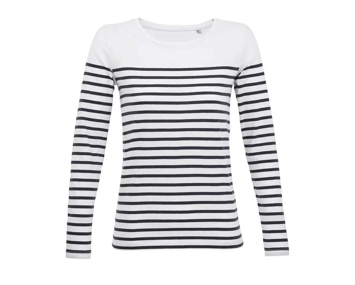 MATELOT LSL WOMEN - white/dark navy