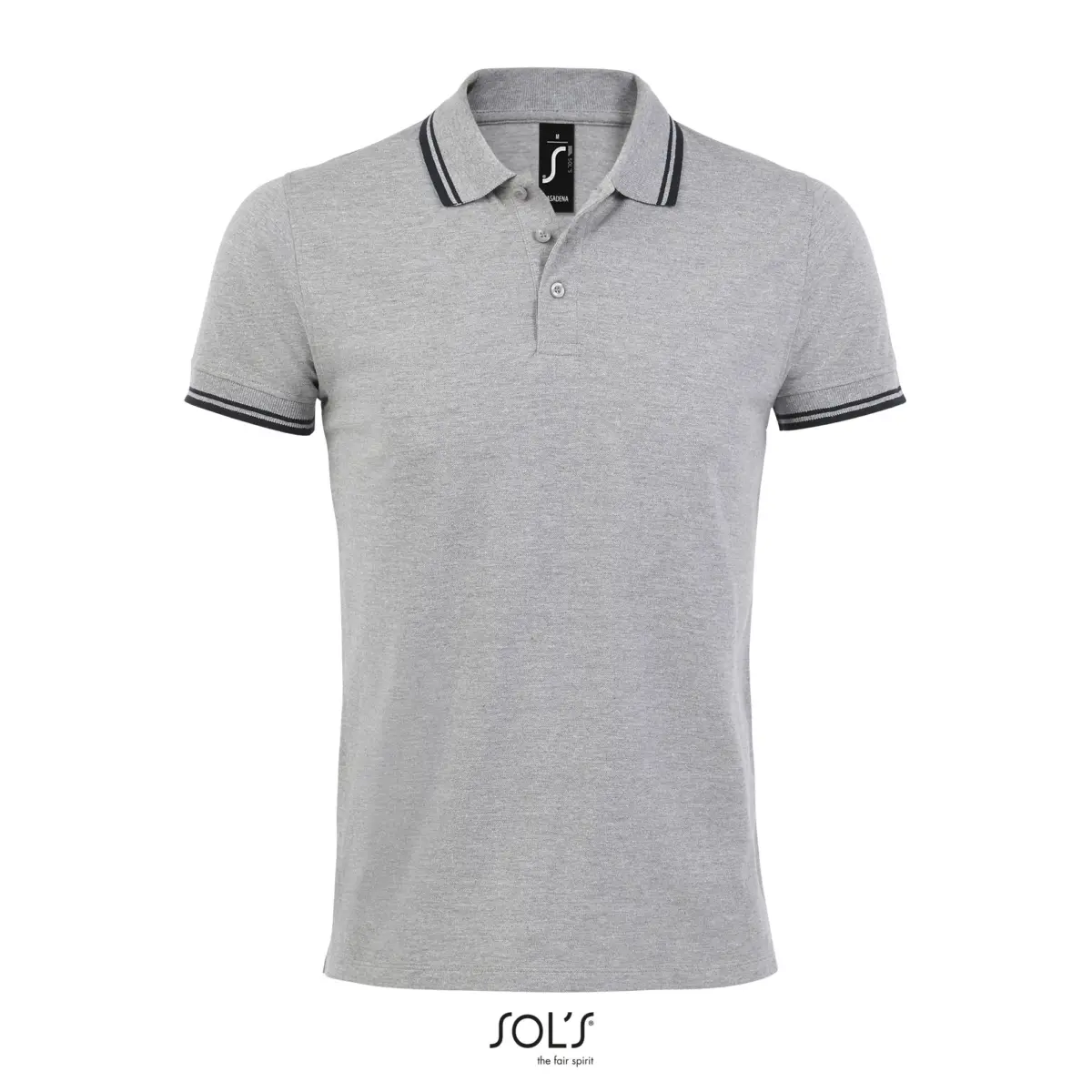 PASADENA MEN - gris jaspeado/azul marino french
