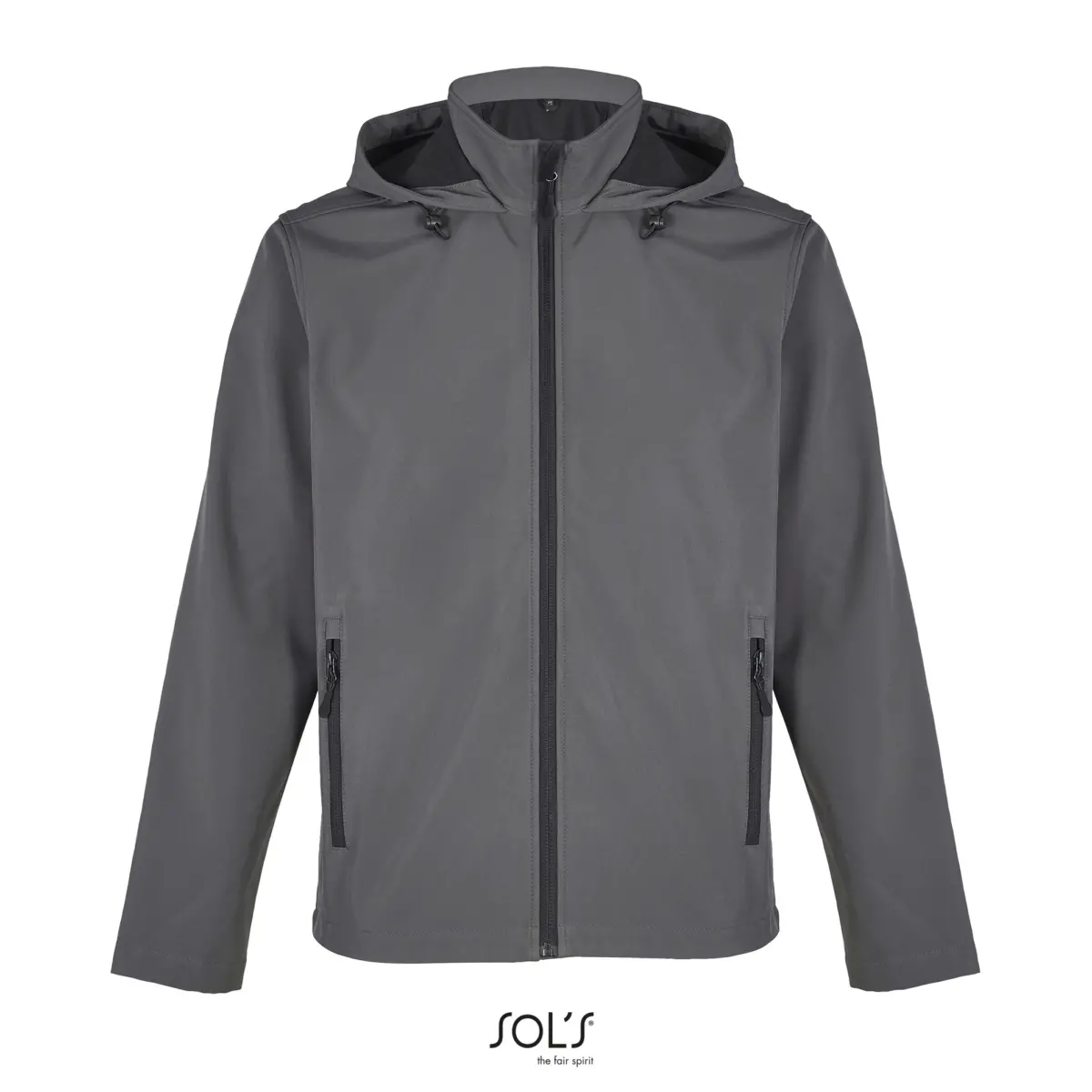 RACE HOODED - anthracite
