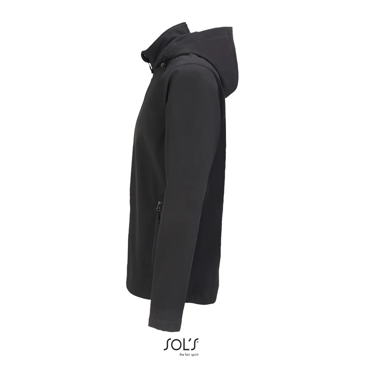 RACE HOODED - black