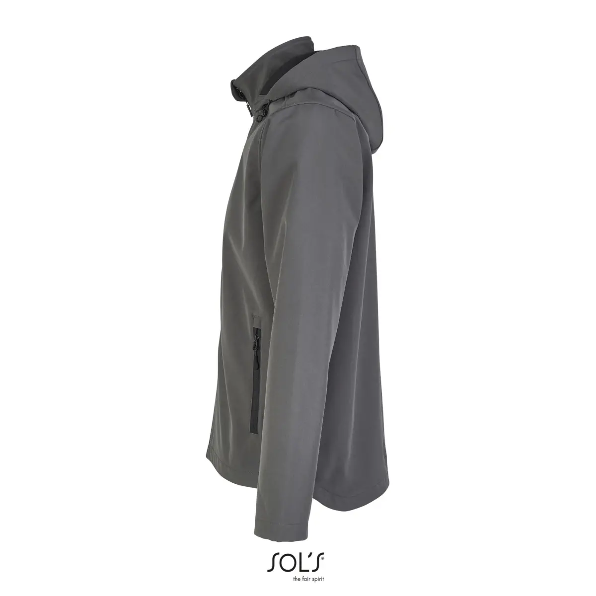 RACE HOODED - gris antracita