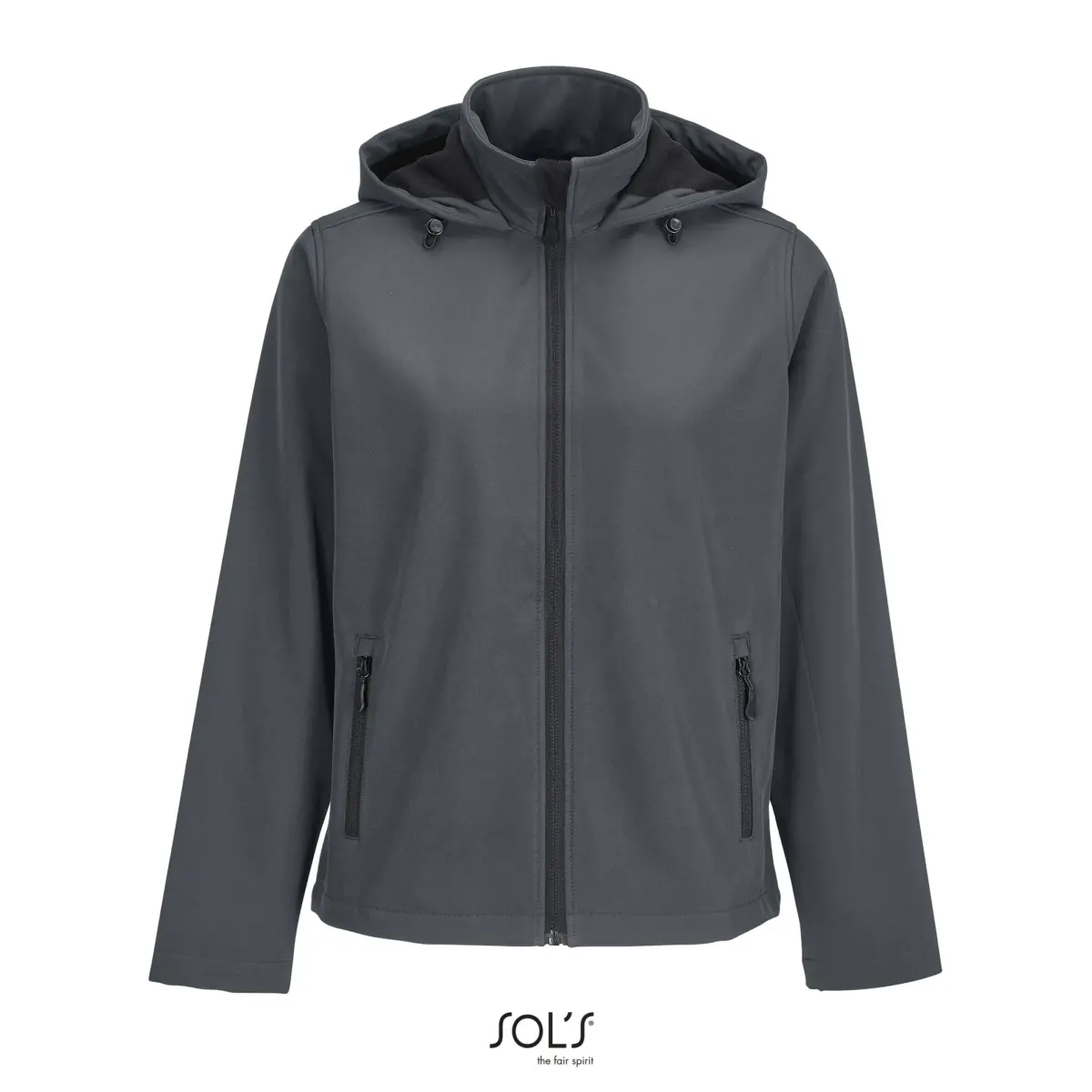 RACE HOODED W - anthracite