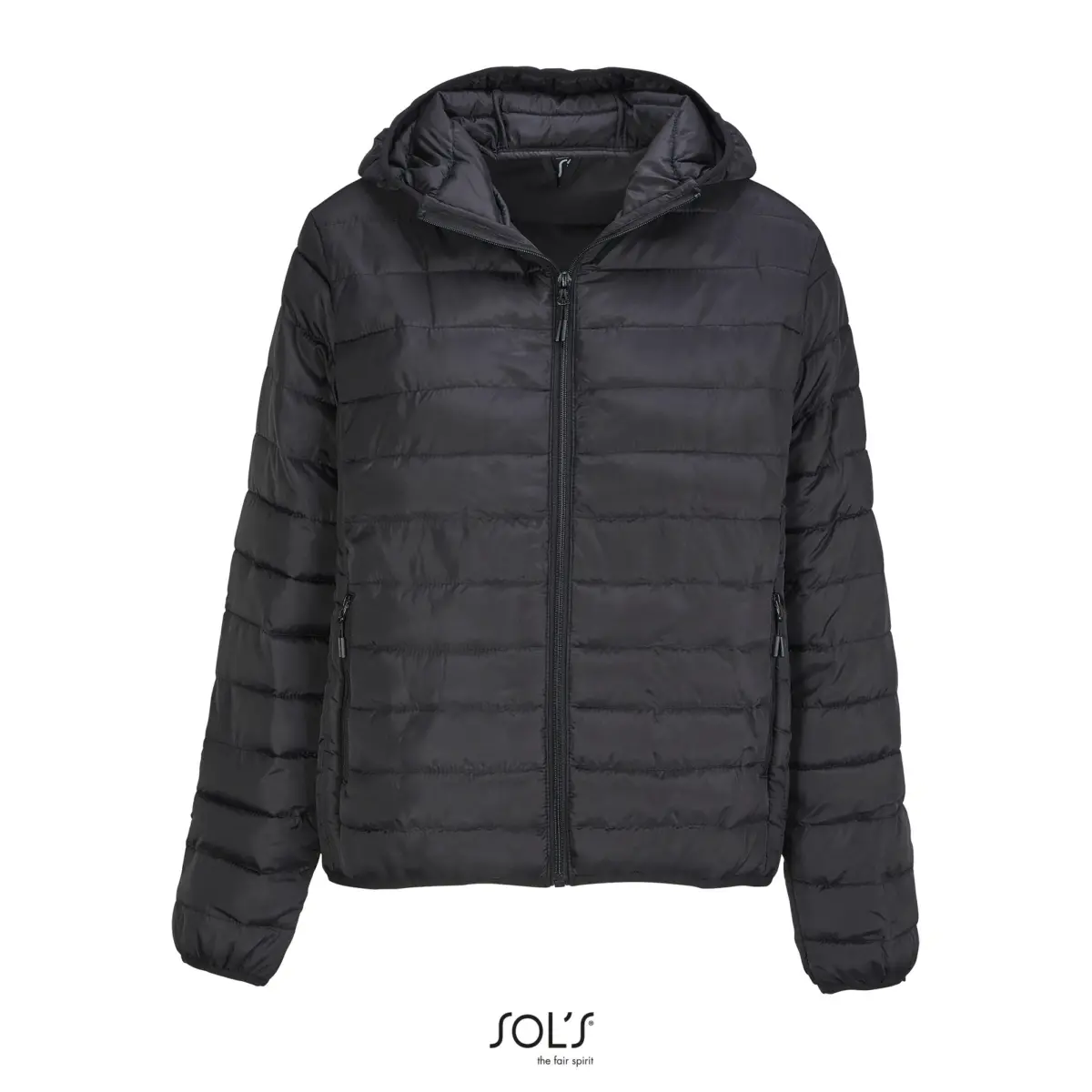 STREAM HOODED W - black