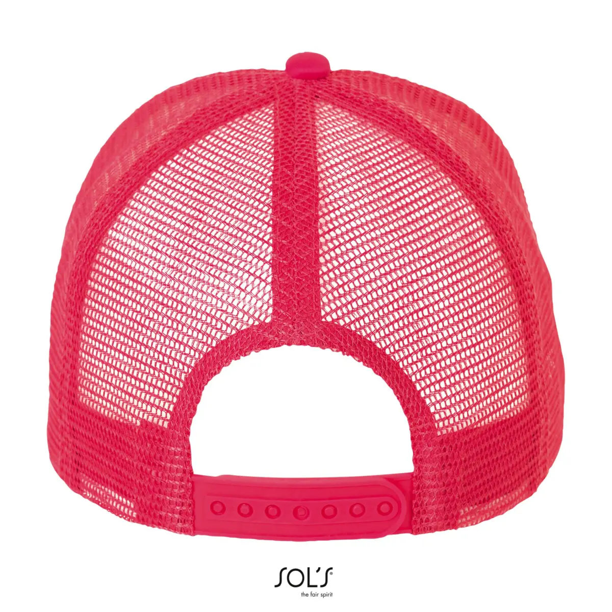 BUBBLE - white/neon coral red