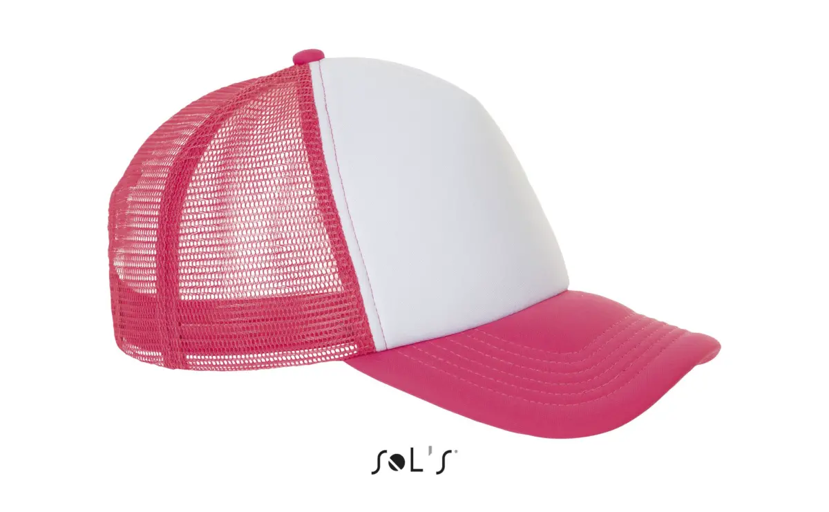 BUBBLE - white/neon coral red