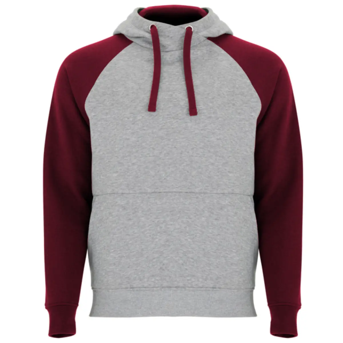 BADET - heather grey/burgundy