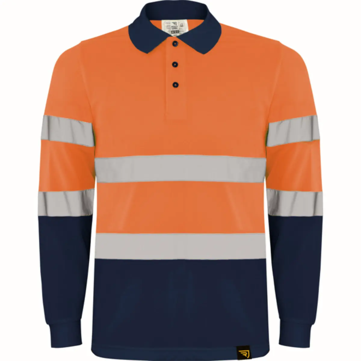 POLARIS L/S - navy/orange fluor