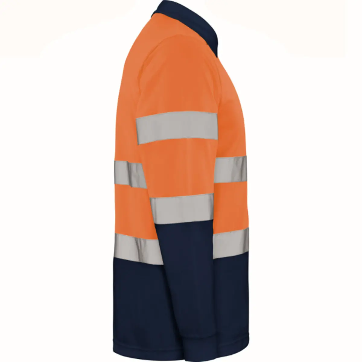 POLARIS L/S - azul marino/naranja flúor