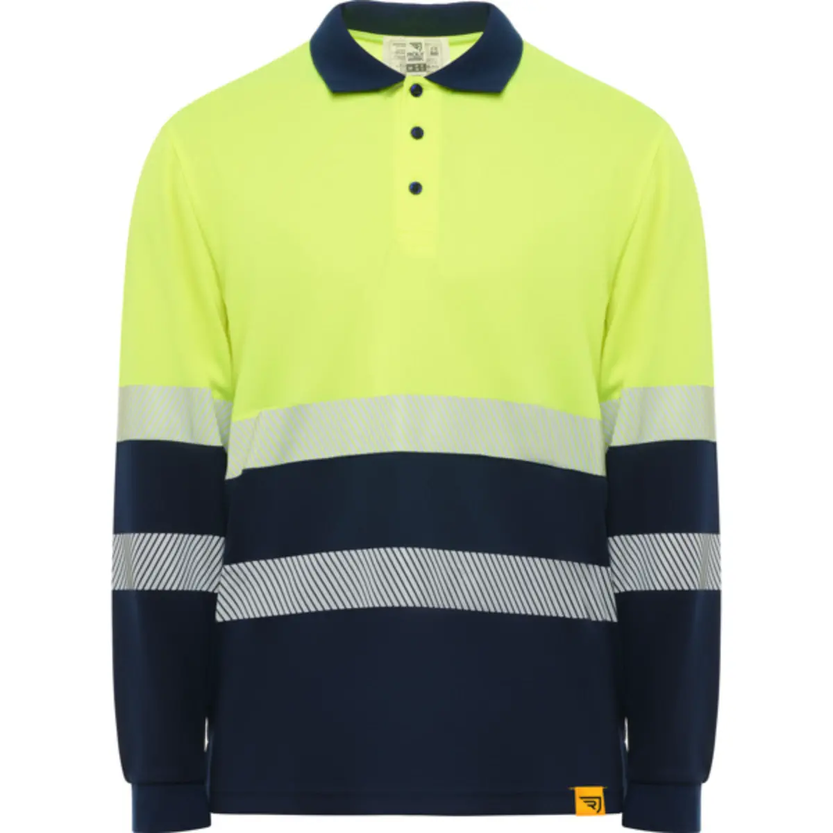 VEGA LS - azul marino/amarillo flúor
